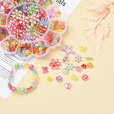 271Pcs 13 Style Transparent Acrylic Beads TACR-YW0001-26-1