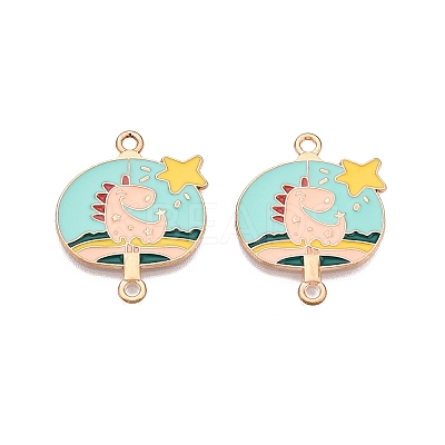 Alloy Enamel Pendants PALLOY-N176-29C-RS-1