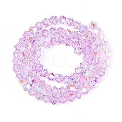 Transparent Glass Beads Strands EGLA-N021-4mm-04-1