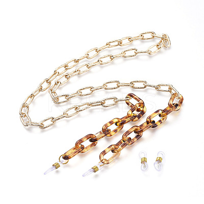 Aluminum Paperclip Chain Eyeglasses Chains AJEW-EH00030-1