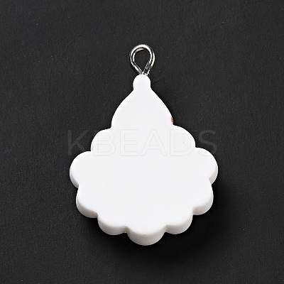 Christmas Opaque Resin Pendants LS-RESI-G043-A08-1