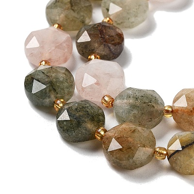 Natural Mixed Rutilated Quartz Beads Strands G-NH0004-008-1