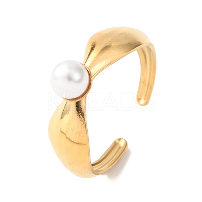 304 Stainless Steel Cuff Open Rings LS-RJEW-C151-02G-1