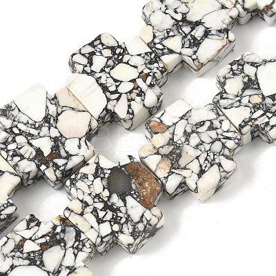 Dyed Synthetic Turquoise Beads Strands G-M448-A01-03-1