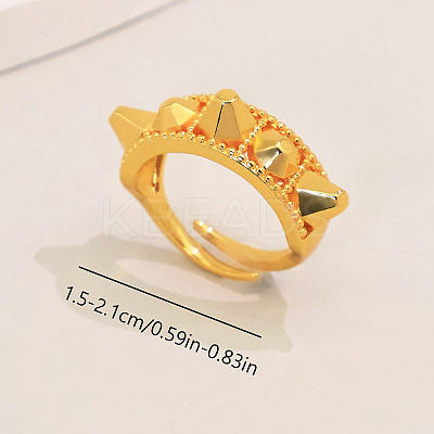 Brass Cuff Open Rings for Women ZU9603-1