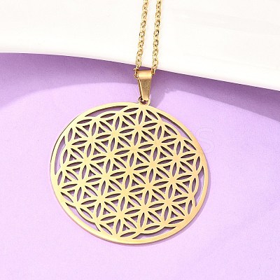 201 Stainless Steel Pendant Necklaces NJEW-S105-JN624-45-2-1