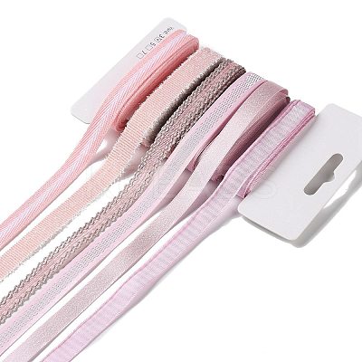 18 Yards 6 Styles Polyester Ribbon SRIB-Q022-D01-1