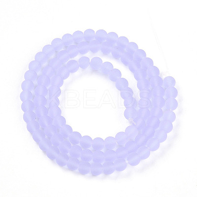 Transparent Glass Beads Strands GLAA-T032-T4mm-MD01-1