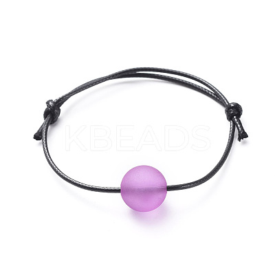 Adjustable Waxed Polyester Cord Bracelets BJEW-JB04682-01-1