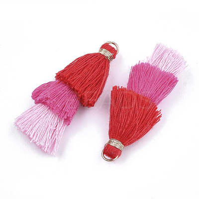 Polycotton(Polyester Cotton) Tassel Pendant Decorations FIND-T018-12-1