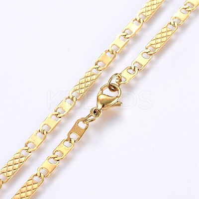 304 Stainless Steel Mariner Link Chains Necklaces NJEW-P223-08G-1