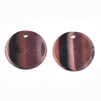Resin Pendants RESI-T022-08B-1