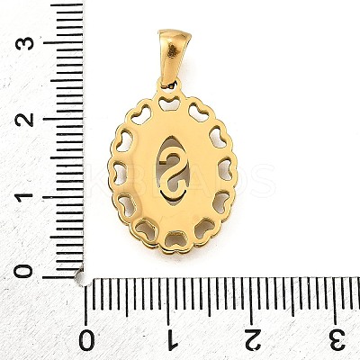 Golden 304 Stainless Steel Pendants STAS-K300-02G-S-1