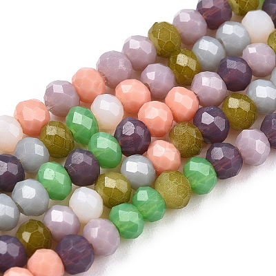 Opaque Glass Beads Strands GLAA-N041-005B-02-1