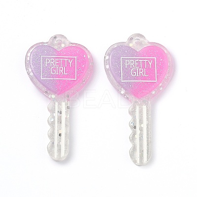 Two Tone Resin Big Pendants LS-RESI-Z001-01C-1