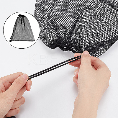 Polyester Mesh Drawstring Storage Bags LS-ABAG-WH0044-49C-1