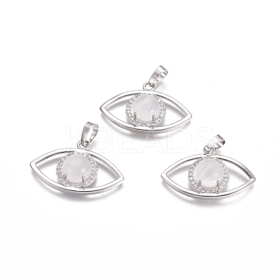 Natural Quartz Crystal Pendants G-L512-H14-1