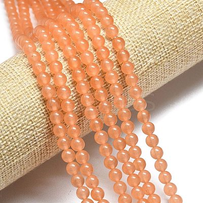 Natural Malaysia Jade Beads Strands G-L645-C01-6mm-20-1