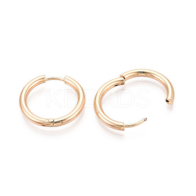 304 Stainless Steel Hoop Earrings X-EJEW-T048-24C-G-1