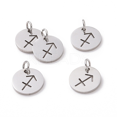 Non-Tarnish 304 Stainless Steel Charms STAS-Q201-T445-9S-1