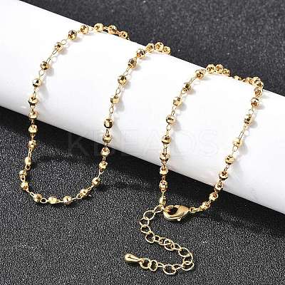 2.5MM Brass Ball Chain Necklaces for Women NJEW-F353-02G-1