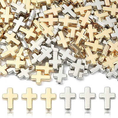 200Pcs 2 Colors CCB Plastic Beads CCB-YW0001-63-1