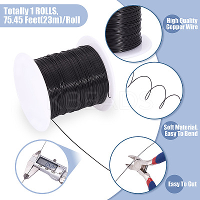 Round Copper Beading Wire for Jewelry Making YS-TAC0004-0.5mm-15-1