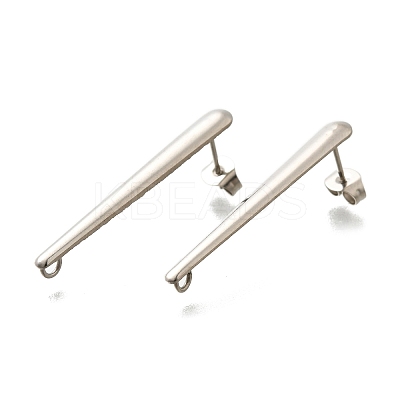 304 Stainless Steel Stud Earrings Findings STAS-D310-09P-02-1