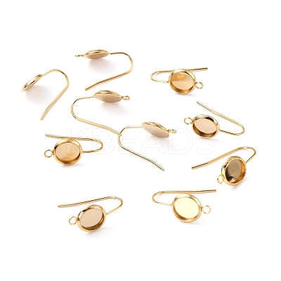 304 Stainless Steel Earring Hooks STAS-F271-01A-G-1