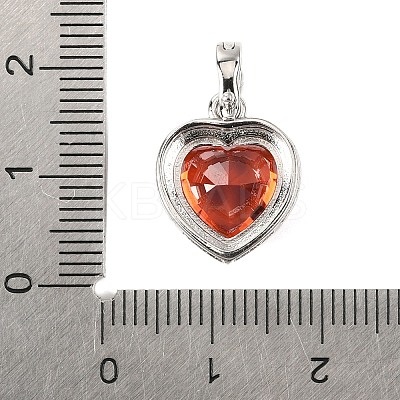 925 Sterling Silver Pave Cubic Zirconia Pendants STER-C015-01B-01-1
