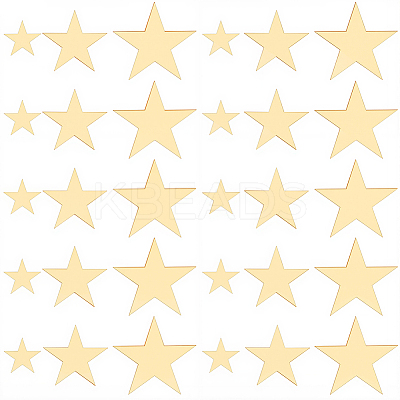 4Bags Acrylic Star Stickers DIY-GF0012-46A-1