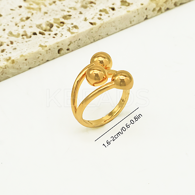 Brass Cuff Open Rings for Women IE5954-2-1