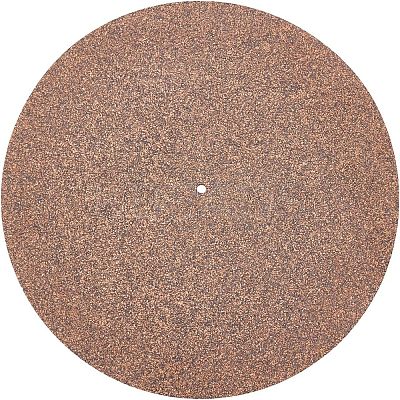 Flat Round Cork Record Mat DIY-WH0258-43-1
