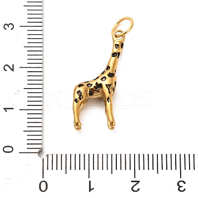 Animal Themes 304 Stainless Steel Enamel Pendants LS-STAS-K304-03A-G-1