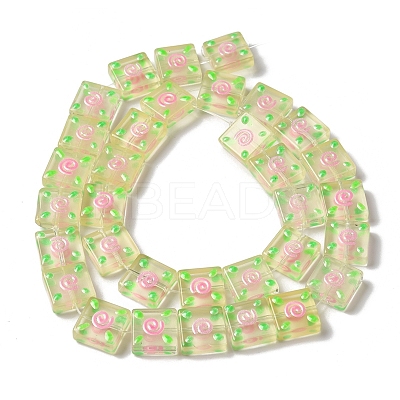 Transparent Glass Beads Strands LAMP-K037-11C-1