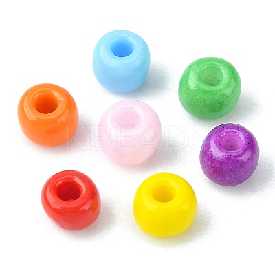 1050Pcs 7 Color 6/0 Opaque Colours Glass Seed Beads SEED-CJ0001-19-1