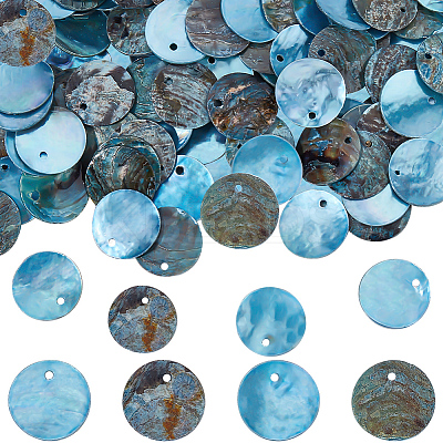 140Pcs Dyed Natural Akoya Shell Pendants BSHE-BBC0001-07D-1