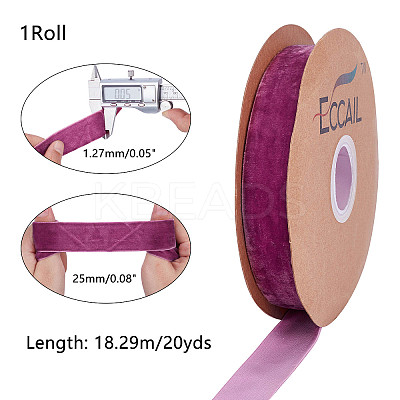 Velvet Ribbon SRIB-WH0006-18C-1