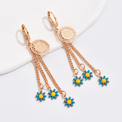 Fashionable Classic Tassel Earrings with High-end Gold Plating SM6995-1