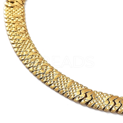 304 Stainless Steel Herringbone Chain Necklaces LS-NJEW-P282-05G-1