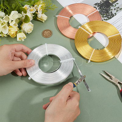 3 Rolls 3 Colors Aluminum Wire AW-BC0003-41A-1