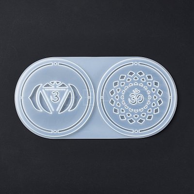 Meditation Yoga Pendants Cup Mat Silicone Molds DIY-B056-02A-1