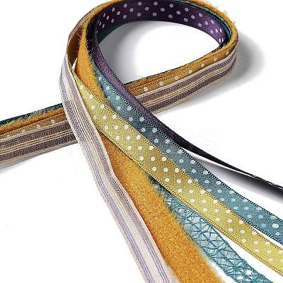 18 Yards 6 Styles Polyester Ribbon SRIB-C001-E06-1