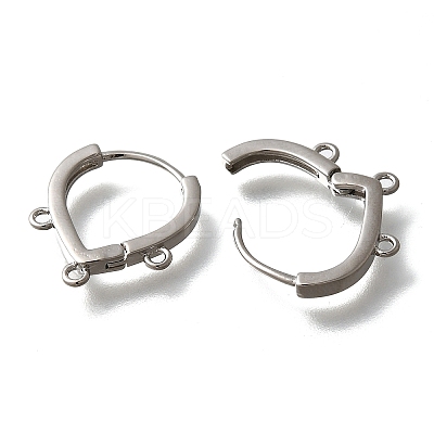 Brass Stud Earring Findings KK-Q035-08P-1