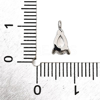 Brass Micro Pave Cubic Zirconia Pendants KK-D356-08D-P-1