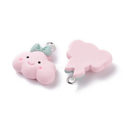 Opaque Resin Pendants LS-X-RESI-F030-08-1