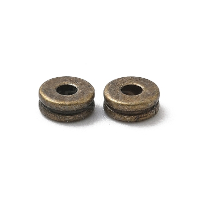Tibetan Style Flat Round Alloy Spacers Beads LS-X-TIBEP-S293-070AB-LF-1