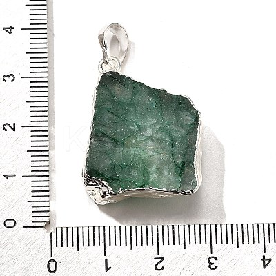 Raw Rough Natural Dyed Quartz Crystal Pendants G-G895-05S-09-1