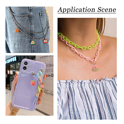 8Pcs Opaque Resin Pendants CRES-TA0001-69-1