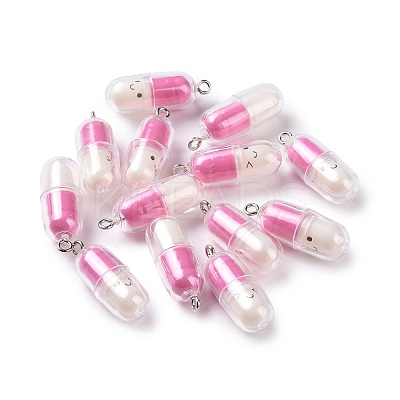 Translucent Plastic Pendants KY-L006-29G-1